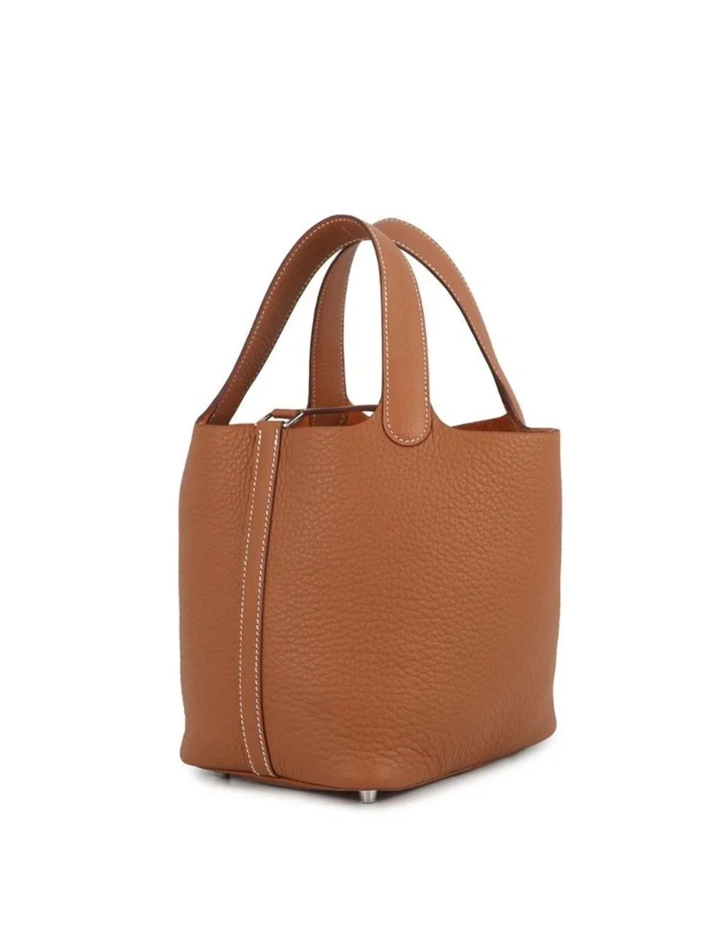 Hermes Handbag Picotin Lock PM Gold Silver Taurillon Clemence Tote